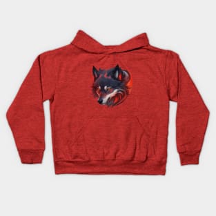 Fire wolf Kids Hoodie